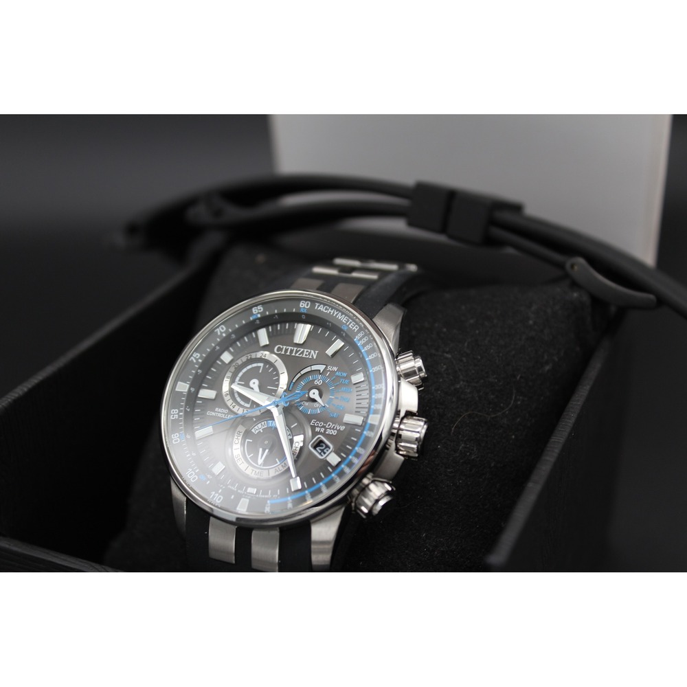 Citizen PCAT CB5970-02H Eco-Drive Radio Controlled Chronograph WR200 Sapphire